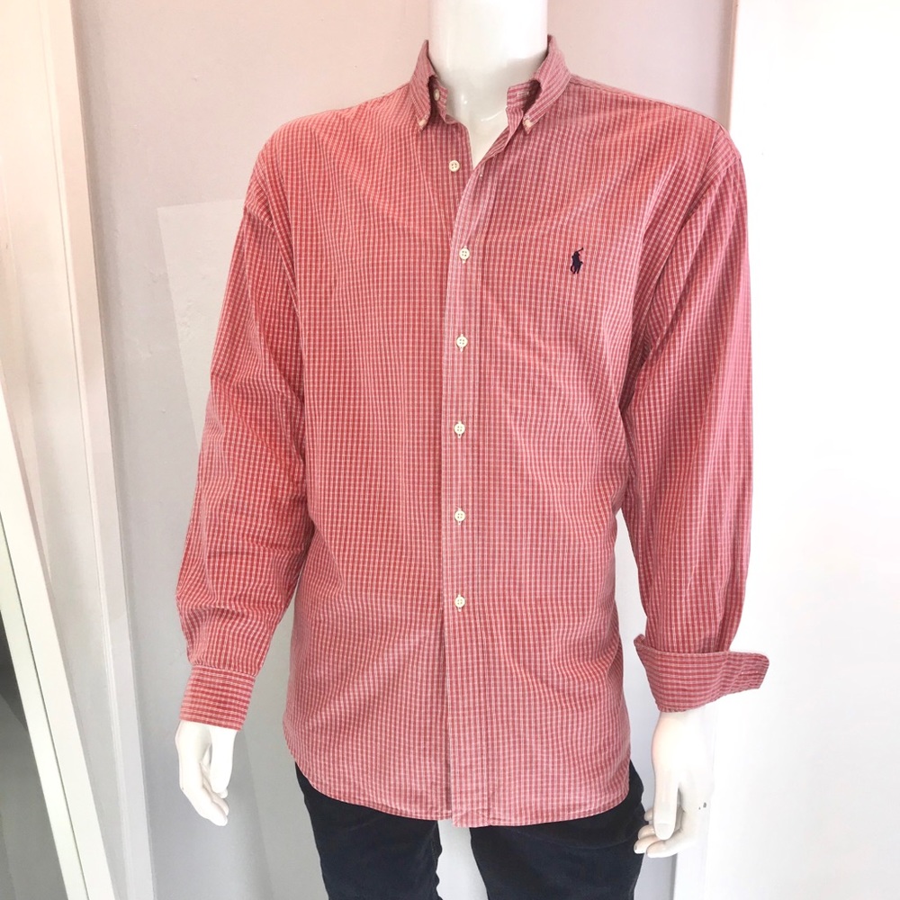 Men’s Ralph Lauren Salmon Twill Button Down Shirt. Make an offer!